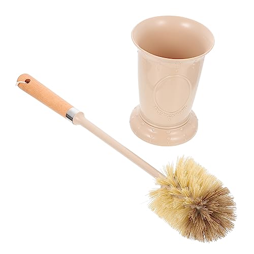 POPETPOP Cepillo de Baño con Soporte de Herramienta de Limpieza de Inodoro Cepillo de Depuración para Hogar y Oficina Diseño Duradero y Seguro para Baños