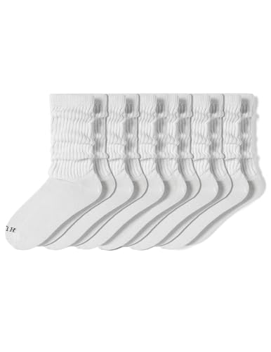 Image of HUE Women's Slouch Socks Crew Boot Chunky Ribbed Cotton Scrunch