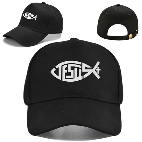 Gorra de béisbol unisex de algodón color negro