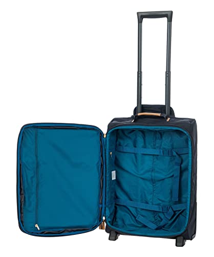 Brics-Expandable-Cabin-Trolley-X-Collection-Carry-on-Suitcase-with-2-Double-Wheels-Durable-and-Ultra-Light-Size-39x55x2023-cm-Ocean-Blue