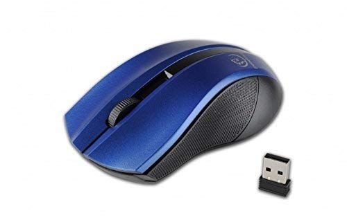 Optique sans Fil Souris USB sans Fil Mouse Ergonomique sans Fil 2,4 GHz Bleu/argenté DPI sans Fil avec Nano récepteur pour PC Portable, Notebook Ordinateur Office