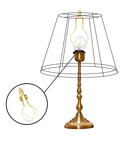 Gigivosha 212E Lamp Shade Harp Holder Adapter Kit - Clip On Lampshade Light Bulb With Shade Attaching Finials Support Fitter Parts Converter thumb #3
