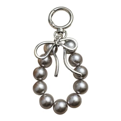 Sweet Beaded Bow Keychain Fashionable Backpack Accessory Phone Charm Keyring