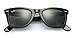 Ray-Ban RB2140 Original Wayfarer Square Sunglasses, Black/Green Polarized, 54 mm