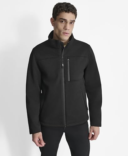 Image of DKNY Men's Water Resistant Soft Sweater Fleece Jacket
