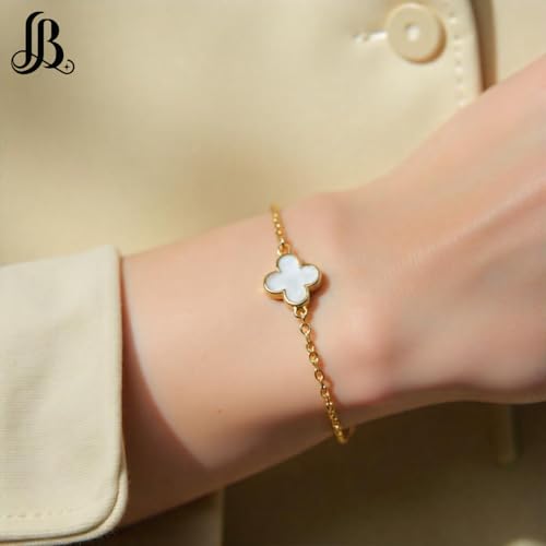 Clover Bracelets for Women | Designer Gold Four Leaf Bracelets | Lovely Jewelry Gift4