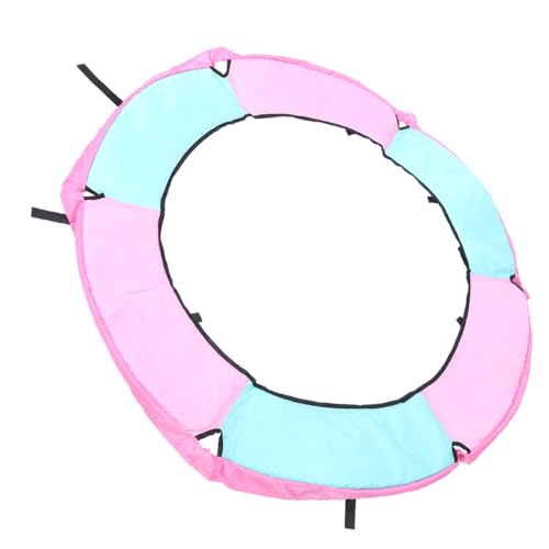 HOOTNEE Trampoline Surround Pad Jumping Bed Spring Cover Trampoline Cover Child Safe Protection 1.5m Diameter Pink Green Mixed Easy to Install Sturdy Oxford Fabric