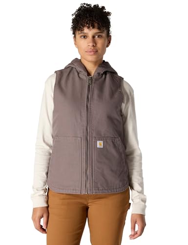 Chalecos para mujer Carhartt con capucha de lona lavada y ajuste relajado