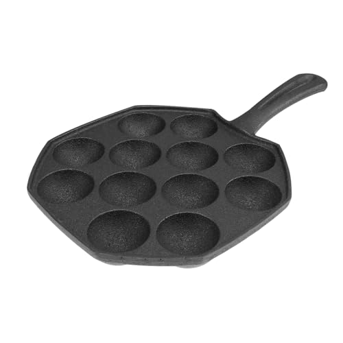 TOYMYTOY 鋳鉄たこ焼き器 丸子型 ノンスティック加工 クッキングパンケーキメーカー 家用 熱保持で美味しく調理可能 タコ焼き 肉団子作りに