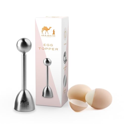 Silk Route Home Egg Topper Stainless Steel Egg Cutter Shell Cracker Separator Remover Opener Soft/Hard