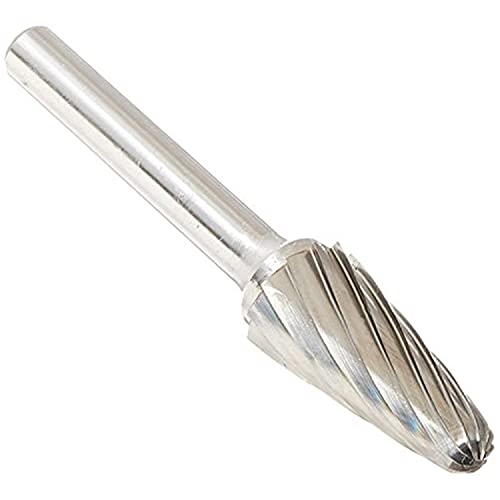 Image of Drill America SL-42 Carbide Burr /Rotary File Cone Radius-End 14 Degree Taper Double Cut for Die Grinder 1 /8 inch Dia. x 1 /2 inch Cut Length with 1 /8 inch Shank and 1-1 /2 inch Overall Length, DUL Series