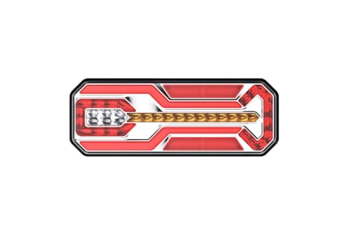 Feu arrière LED L1950 clignotant dynamique 12/24V pour camion et remorque