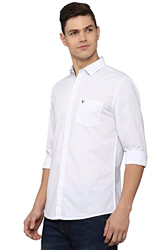Image of Allen Solly Checks Cotton Regular Fit Men's Casual Shirt