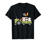 Apportez de la joie aux amateurs d'agriculture avec ce tracteur de ferme ludique avec des animaux, avec un tracteur transportant d'adorables cochons, vaches, moutons et un coq. Parfait pour les agriculteurs, les amoureux des animaux ou toute personne qui chérit la vie rurale. Idéal pour l'agriculture