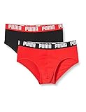 Tessuto morbido al tatto PUMA BRIEF, Slip, Uomo, Rosso (Red / Black), M