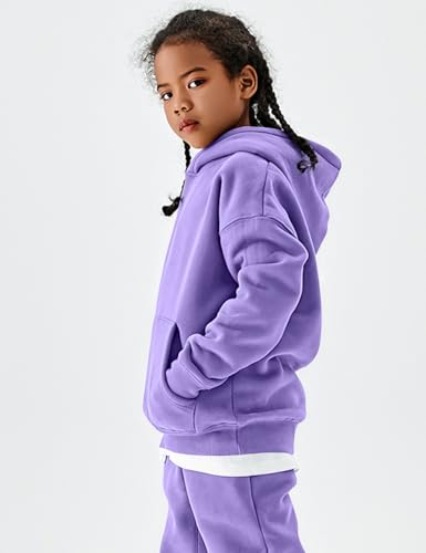 COZYPOIN Unisex Kids Fleece 2 Piece Outfits Girls Boys Hooded Sweatshirt and Jogger Sweatpants Sweatsuit Set for 5-14Y3