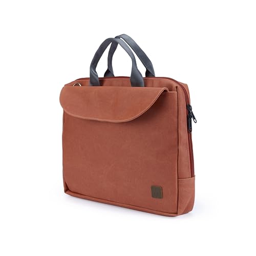 Image of RL compact waterproof coated canvas Laptop messenger bag