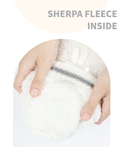 Image of DICUIRD Womens Fleece Slipper Socks Non-Slip Grippers Indoor Slippers