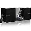 Kompaktanlage Stereoanlage mit CD-Player (30W RMS Mikro-HiFi-Anlage mit Bluetooth, UKW-Radio, USB, AUX-IN, 2-Wege Klarer…