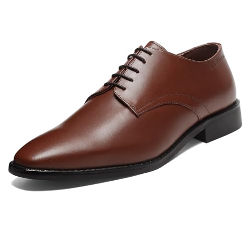 Image of LOUIS STITCH Men's Italian Leather Shoes Handmade Formal Lace Up Derbies for Men (RXPL)