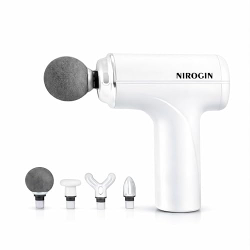 Image of Massage Gun for Body Pain Relief | Mini Massager Gun for Back Pain & Muscle Recovery | Portable Gun Massager for Deep Tissue Massage | Back Massager & Body Massage Gun (White)