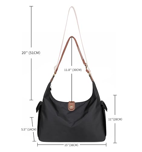 Mouteenoo Women's Crossbody Tote Bag with Adjustable Strap