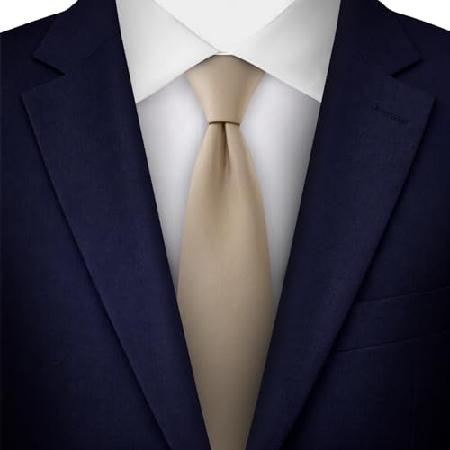 Image of Jacob Alexander Men's Slim Width 2.75 inch Solid Color Tie