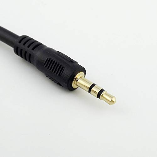 Cable adaptador Jack 3.5mm macho a 6.35mm hembra 1FT miniatura 4