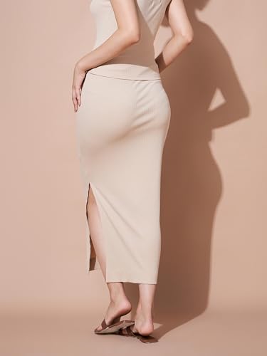 Image of Sassafras Basics Women's Pencil - Slim Fit Ribbed Workwear Skirts