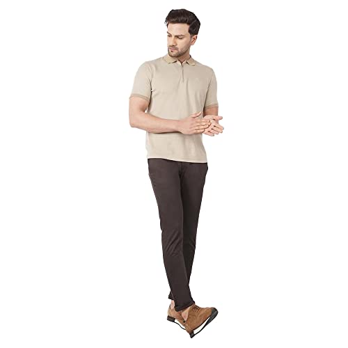 Image of blackberrys Solid Polyester Cotton Slim Fit Mens Work Wear Trousers