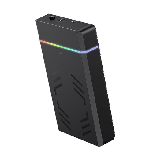 Image of CARECASE 2 in 1 USB Type C to USB External Hard Drive Casing for 2.5″ & 3.5″ Sata Hard Drives Dual 2.5 inch and 3.5 inch HDD Enclosure Case.(ABC)(k)