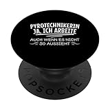 Pyrotechnikerin Durchführung Spezialeffekten PopSockets mit austauschbarem PopGrip