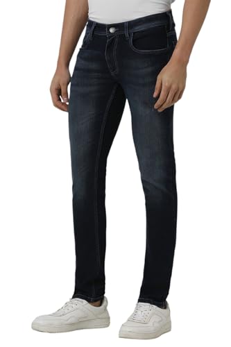 Image of Peter England Men Mid Rise Everyday Skinny Fit Jeans