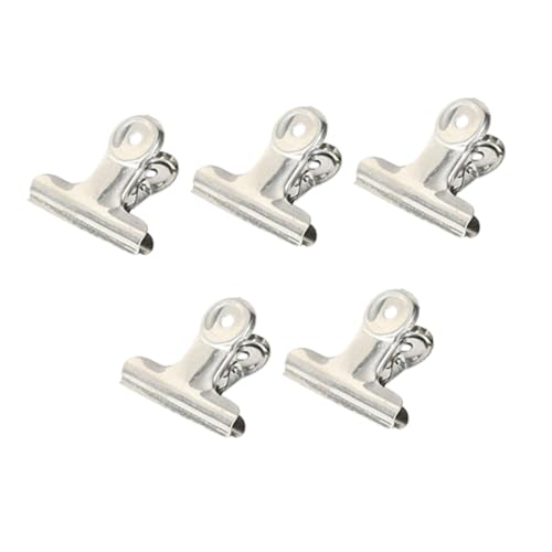 TEHAUX 5個不錆鋼製画板クリップ 丈夫で滑らかな表面 絵画 スケッチ 書類