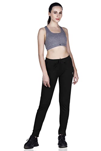 Image of Women's Straight Fit Ankle Length Cotton Track Pant