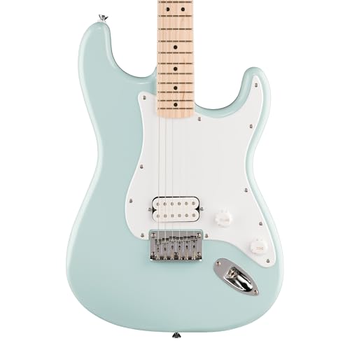 Image of Fender Squier Sonic Stratocaster HT H - Sonic Blue Bundle with Tuner, Strap, Picks, and Austin Bazaar Instructional DVD