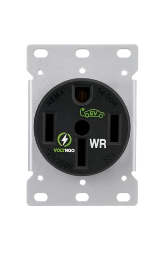 VoltNGo NEMA 14-50R 50A EV Charger Socket UL Listed