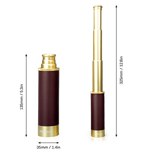 Lixada Telescópio Monocular portátil do telescópio do pirata de Zoomable do bolso de 25x30 telescópi