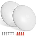 RVZONE 2 Pack RV LED Ceiling Puck Light RV Boat Interior Light DC 12V Surface Mount Ceiling Dome Light, 4.5W Panel Downlight for Camper Van Travel Trailer Motorhome(Cool White)