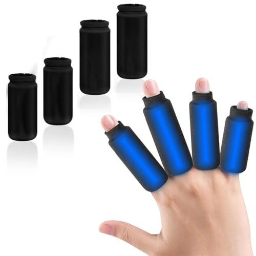 Image of HANNEA 4Pcs Gel Ice Sleeves, Finger Protector Gloves for Pain Relief