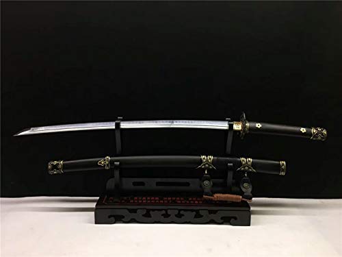 GLW Sword Japanese Sword Samurai Katana Tachi Battle Ready Sword Clay Tempered T10 Steel Sharp Blade