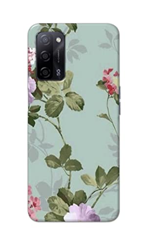 Image of Printed Hard Back Cover Case for Oppo A55 5G | Oppo A53s 5G | Oppo A54s Back Cover (Floral Painting) -702