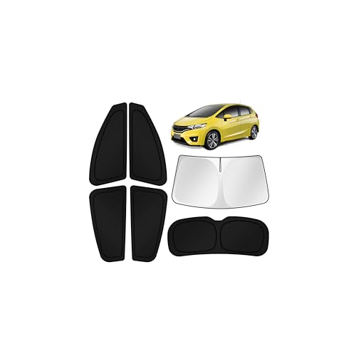 Image of KUST Car Window Shades for Honda HR-V 2016-2020 2021 2022 Windshield Sun Shade Side Window Cover UV Block Privacy Protection Accessories for Camping Blackout Rear Back Full Set 6PCS