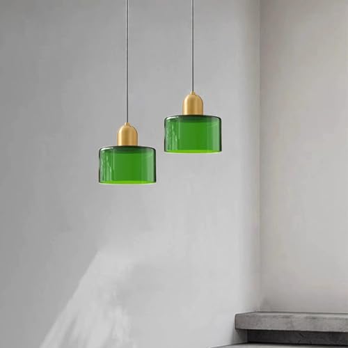 Suspension en verre vert transparent pour ambiance de chambre cocon - 2