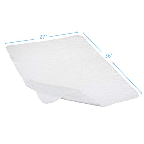 Image of American Baby Company Waterproof Quilt-Like Flat Reusable Multi-use Protective Mattress Pad Cover for Babies, Adults and Pets, White, 27 inchx36 inch