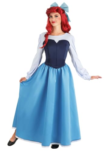Fun Costumes Disney The Little Mermaid Ariel Blue Dress Costume for Women | Adult Cosplay Outfit L