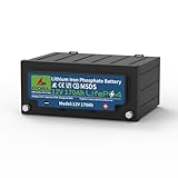 12V 170Ah LiFePO4 Battery | 200A BMS | 40% Lighter Than 160Ah Lead Acid | 15,000 Cycles | 10-Year Life | for RV/Marine/Solar | Built-in Thermal Protection ﻿