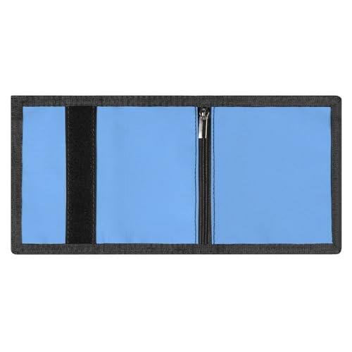 Light-Blue Print Wallet for Men, 8 Credit Card Holder Slim Minimalist Front Pocket Small Mens Bifold Wallets3