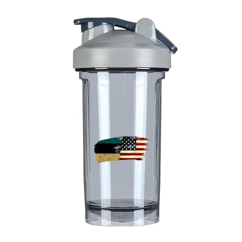 Estonians America Flag 18 Ounce Shaker Cup,Fashion Theme Pattern Shaker Bottle Leak-proof Workout Shake Bottles 500ML/18 oz Perfect for Pre Workout