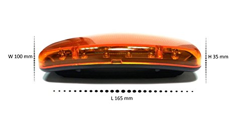 Wireless 12V Battery Operated Amber 16 LED Beacon Flashing Light Warning Magnetic Mount - Image 3